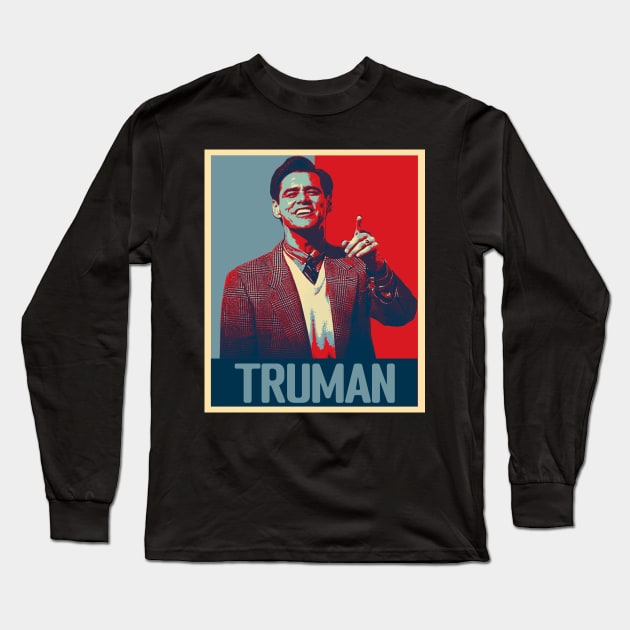 Free Truman  Truman Show Long Sleeve T-Shirt by Kinanti art